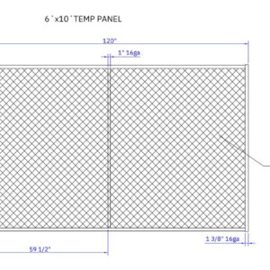 Temporary Fence Panel 6' x '10